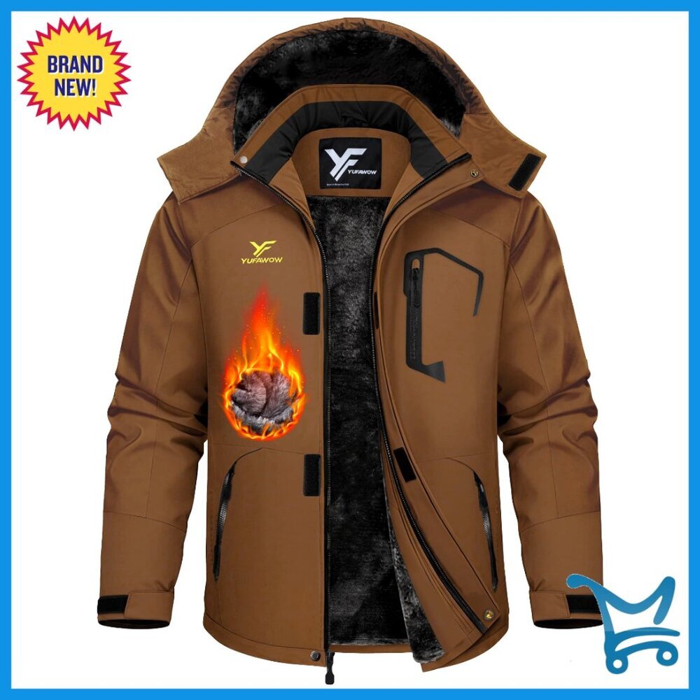 Men's Waterproof Insulated Ski Snowboard Jacket Winter Coat Outdoor Sports